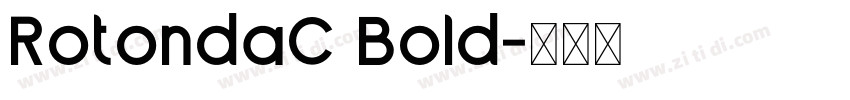 RotondaC Bold字体转换